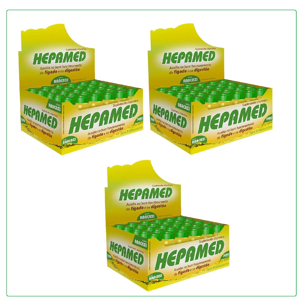 Kit 3 Hepamed Suplemento Digestivo 48 Flaconetes - Cimed | Shopee Brasil