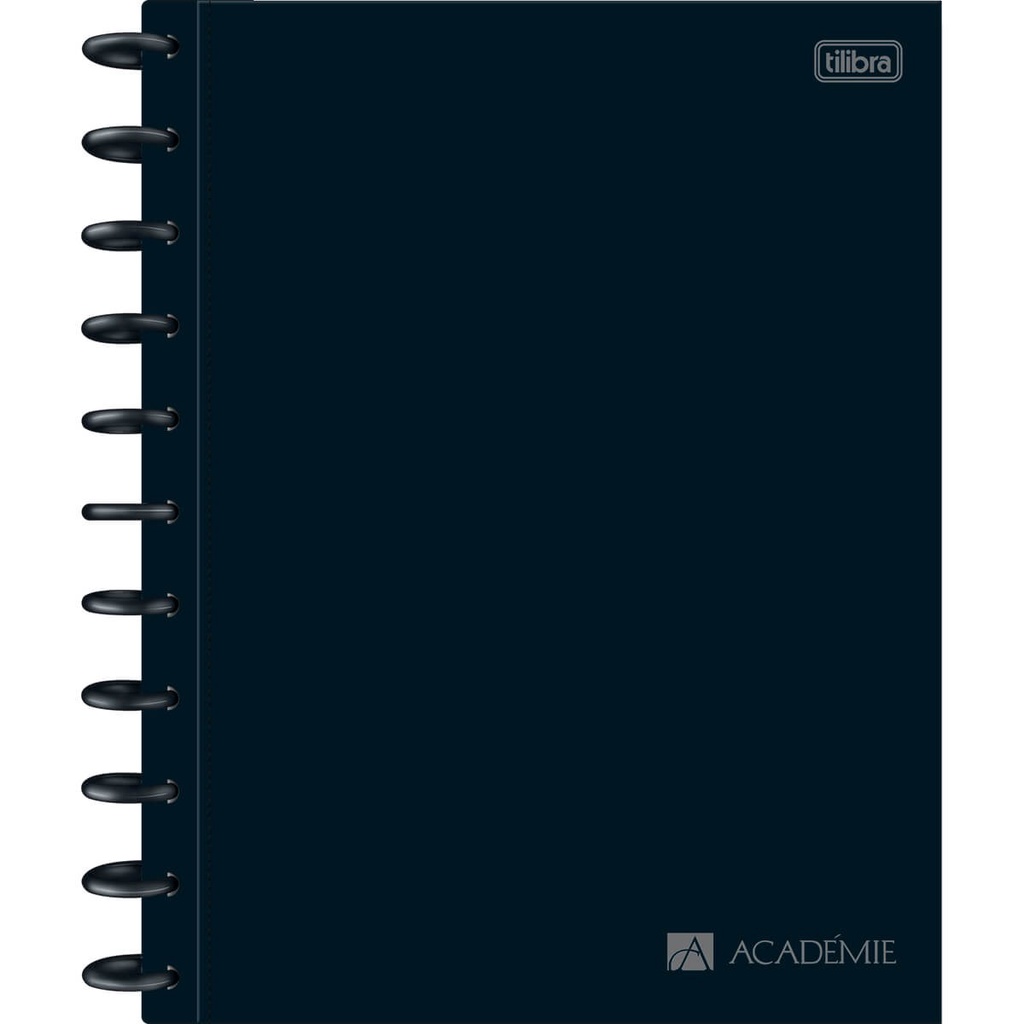 Caderno Tilidisco Universitário Académie Preto Tilibra