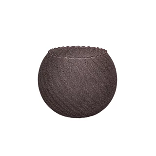 Vaso Aquário Mini Vidro Marrom c/textura Flor/Festa/Arranjo