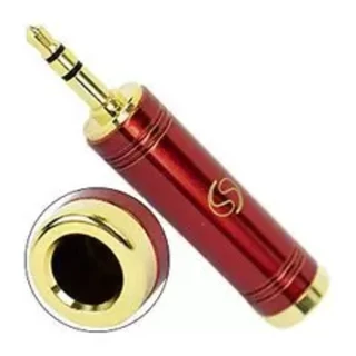 ADAPTADOR SANTO ANGELO P10/P2 ESTEREO VERMELHO LINHA GOLD - SA- 22