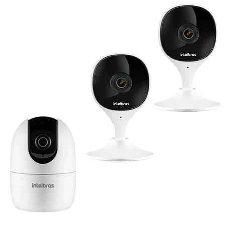 Kit Cameras Internas WIFI Com 2 IMX C e 1 Im4 C Intelbras