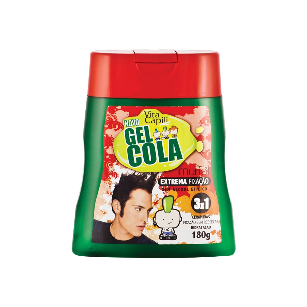Muriel Gel Cola Pote Vita Capili 180g (Verde) | Shopee Brasil