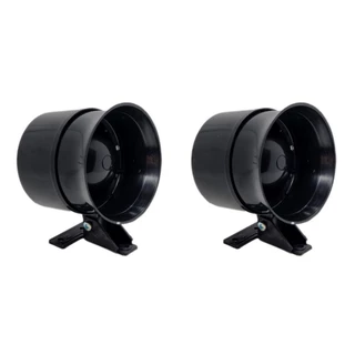 Kit 2 x Sirene Bivolt 110V 220V Emergência Segurança Caminhão Van Loja Casa Bar Lanchonete Alarme