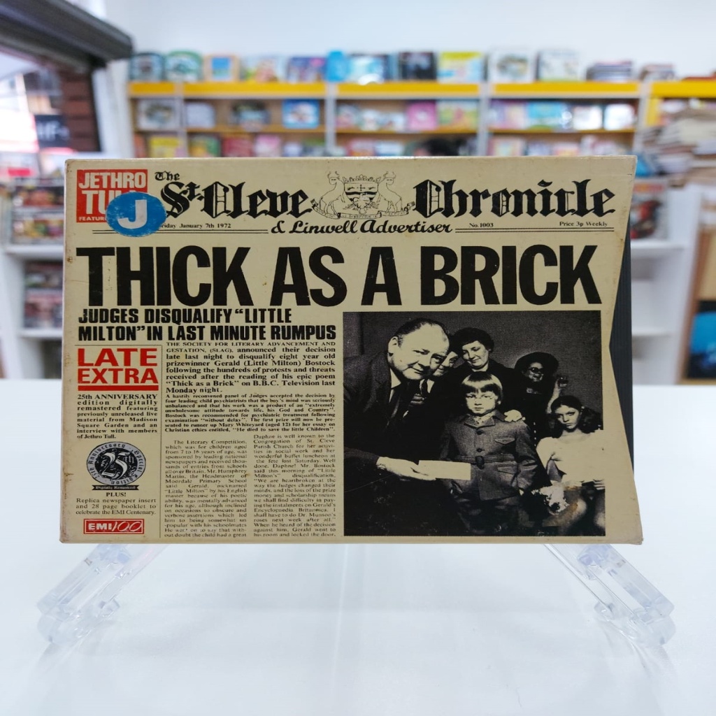 Box Cd Jethro Tull Thick As a Brick Importado + Jornal interprete ...