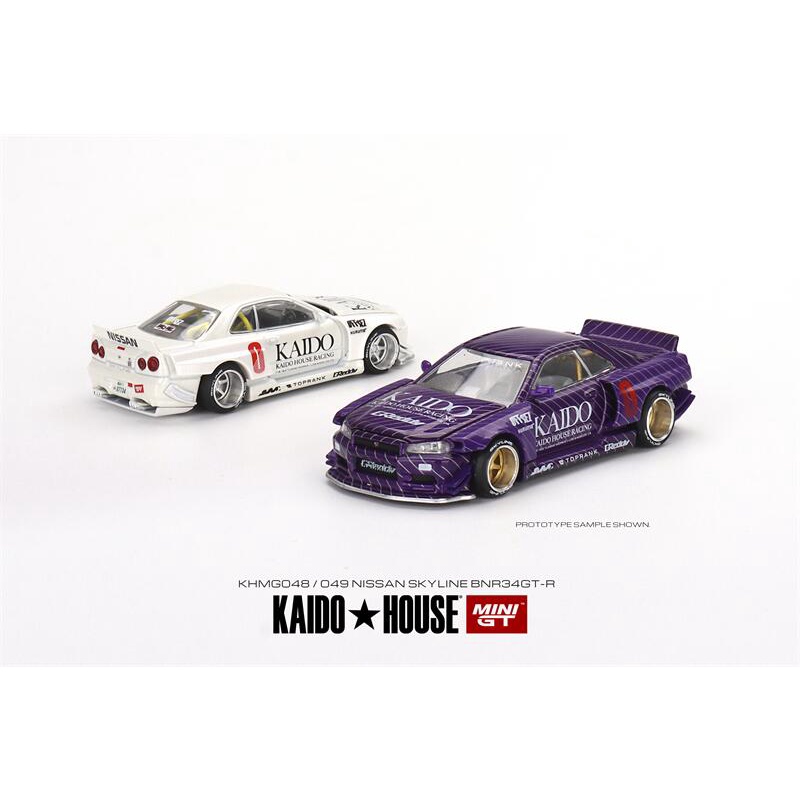 Kaido House x Mini GT 1:64 Nissan Skyline GT-R R34 Kaido works V2