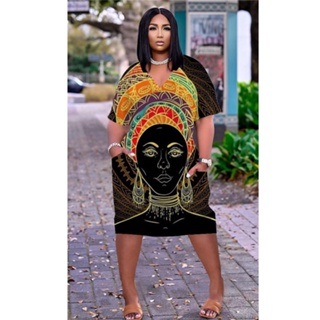 Vestidos Africanos Para Mulheres Roupas Africanas Moda Vestido Estampado  Étnico Dashiki Roupas Femininas Ancara Plus Size Roupas Femininas Africanas  De $86,73