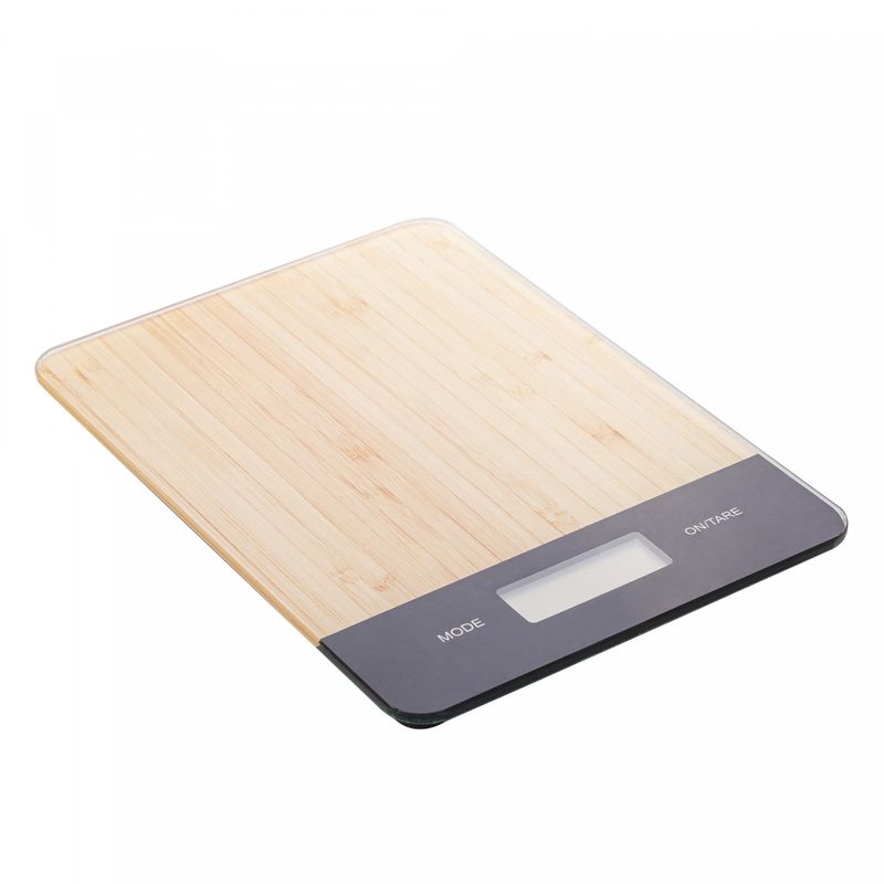 BALANÇA DE COZINHA DIGITAL VIDRO BAMBU 5KG | Shopee Brasil