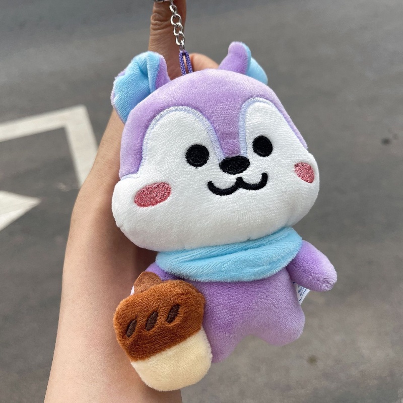 KPOP BTS JHOPE BT21 INSIDE MANG Chaveiro De Pelúcia Boneca Esquilo