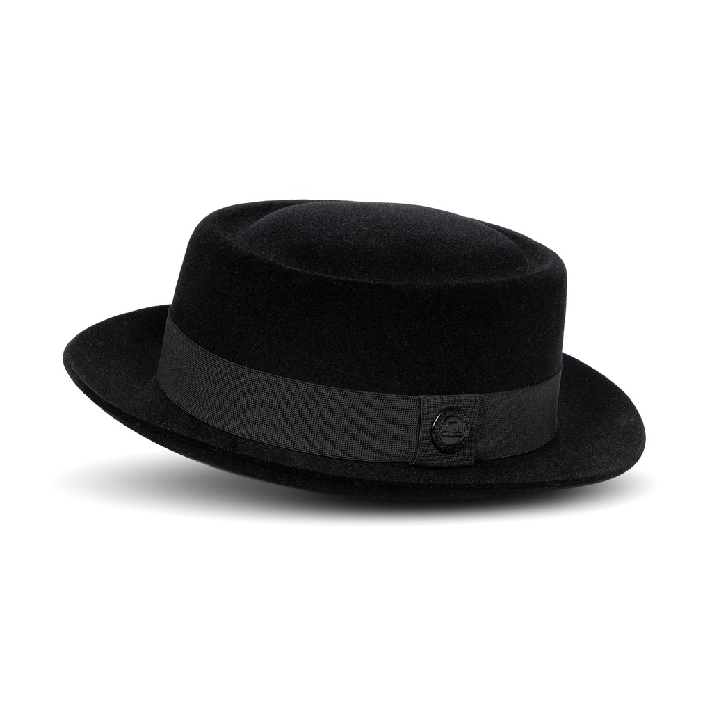 Chapeau Pork Pie Heisenberg Breaking Bad - 100% Laine Feutrée | Style Vintage | Ajustable Et Écrasable