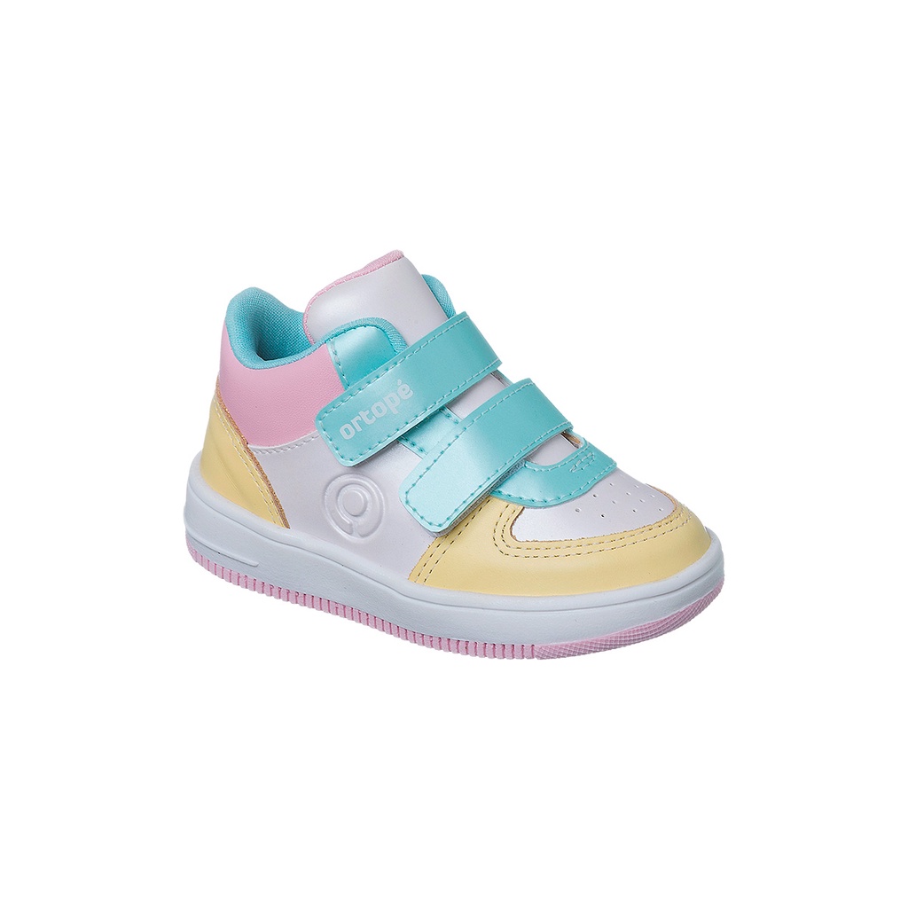 Tênis Cano Alto Infantil Feminino Ortopé Bliss Boot Detalhe Couro