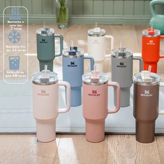Copo Térmico Stanley Garrafa Com Tampa e Canudo 1200ml ideal para Hidratação alta qualidade