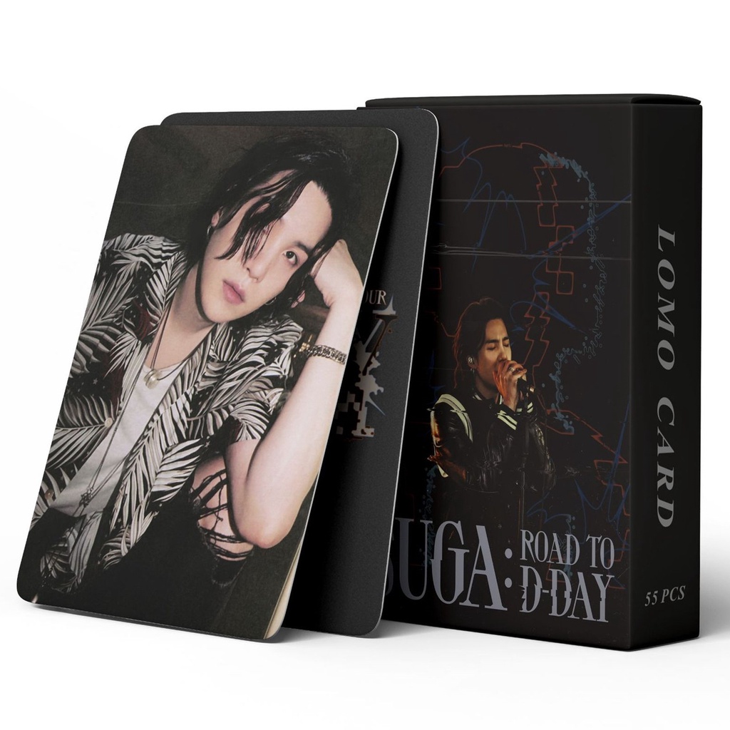 55pcs/box SUGA Solo Album Road To D-Day Photocards Wholly or Whole me ...