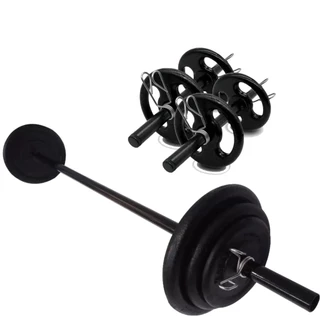 Kit Pump - Barra + 14 Kg De Anilhas Emborrachadas