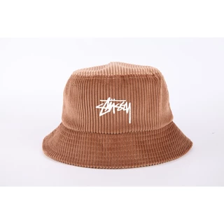 Carta De Moda Chapéu De Pescador De Corduroy Bordado Novo Bacia