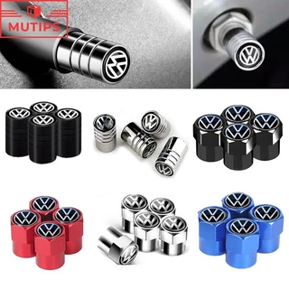 Volkswagen 4Pcs/Set Pneus De Liga De Alumínio Para Carros Tampa De Ar Roda Haste De Válvula VW Polo 9n 9n3 gol g5 g4 g3 g6 Nivus Fox Novo Carocha Virtus em Oferta na Shopee