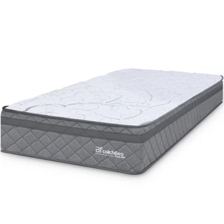 Colchão Solteiro Espuma D45 Extra Firme Ortopédico Antialérgico Certificado 88x188x24cm - BF Colchões