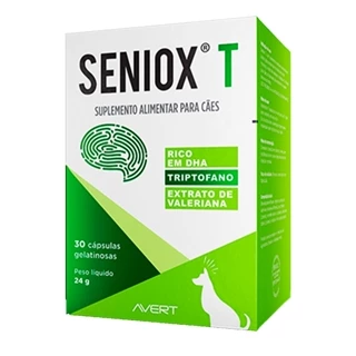 Suplemento Seniox T Para Cães Avert 30 Cápsulas em Oferta na Shopee