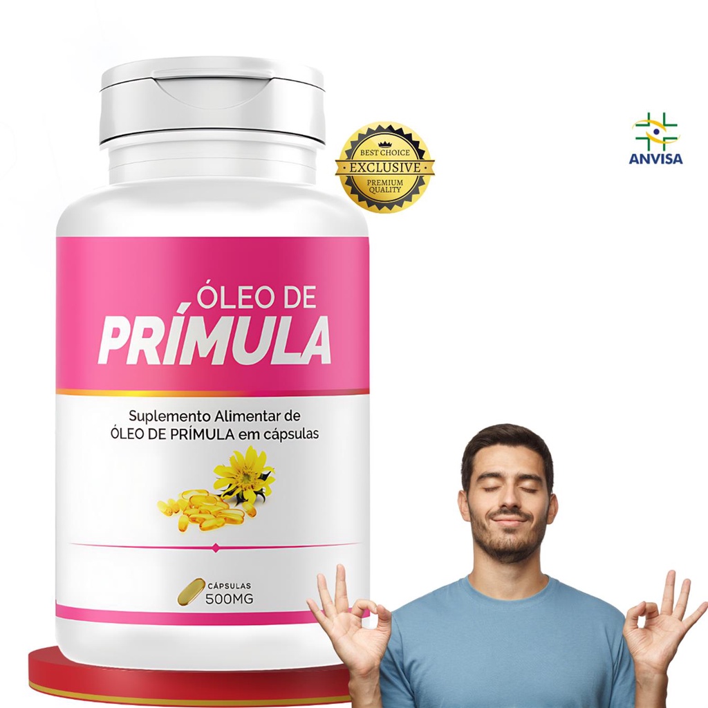 Óleo de Prímula 120 Cápsulas Menopausa/ TPM - Suplemento Alimentar ...