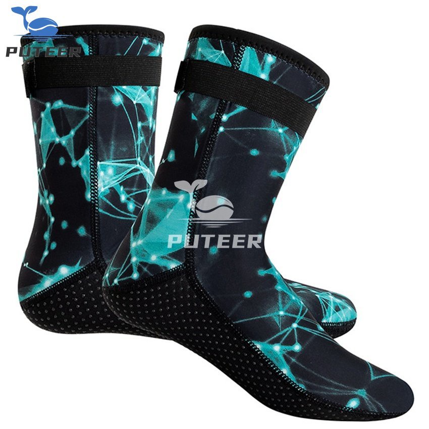 Meias De Mergulho Térmicas Neoprene 3mm Homens Mulheres Esportivas Antiderrapantes Botas De Água Fato Molhado Para Caiaque De Surf Snorkeling