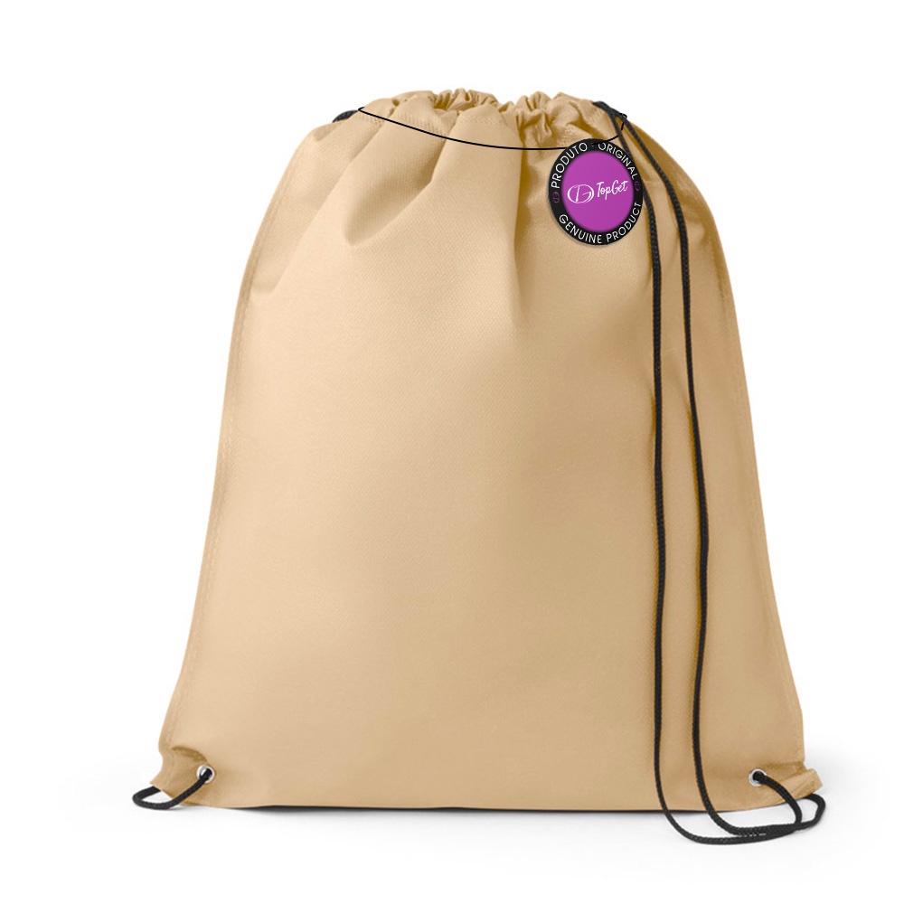 Mochila tipo Saco Gym Sack em TNT Premium 33x40cm Marino TopGet