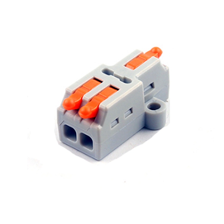 3 Peças Conector Emenda Derivação 1x2 Fio Alavanca 1 à 2,5mm