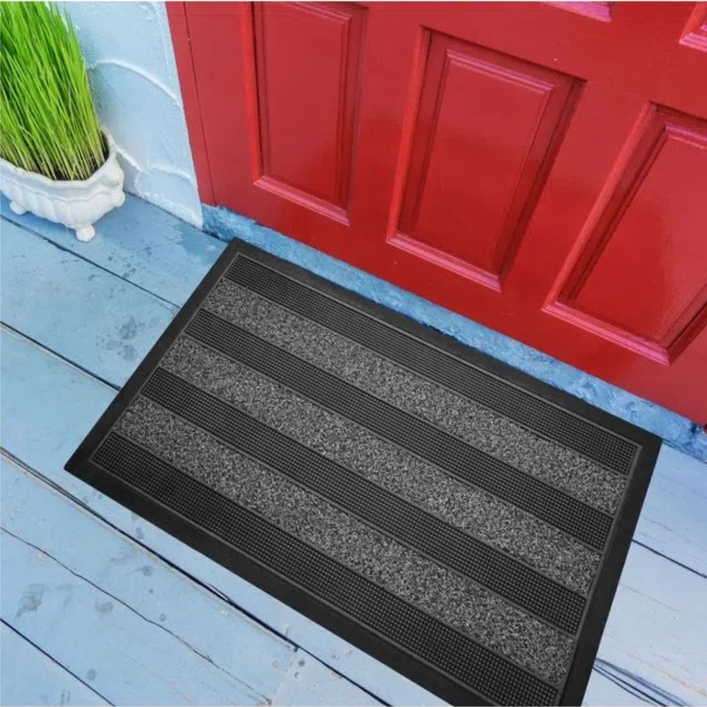 Tapete Capacho Emborrachado Cactos Externo Cinza 75x45 Casa | Shopee Brasil
