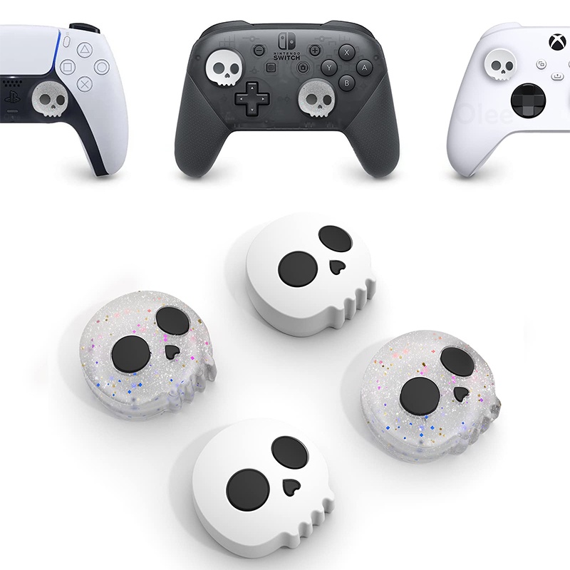 Olee Thumb Grip Caps Para O Controlador PS5/PS4 , Switch Pro , Série Xbox X/S , Tampa De Joystick De Silicone , Acessórios De Jogos , 4PCS
