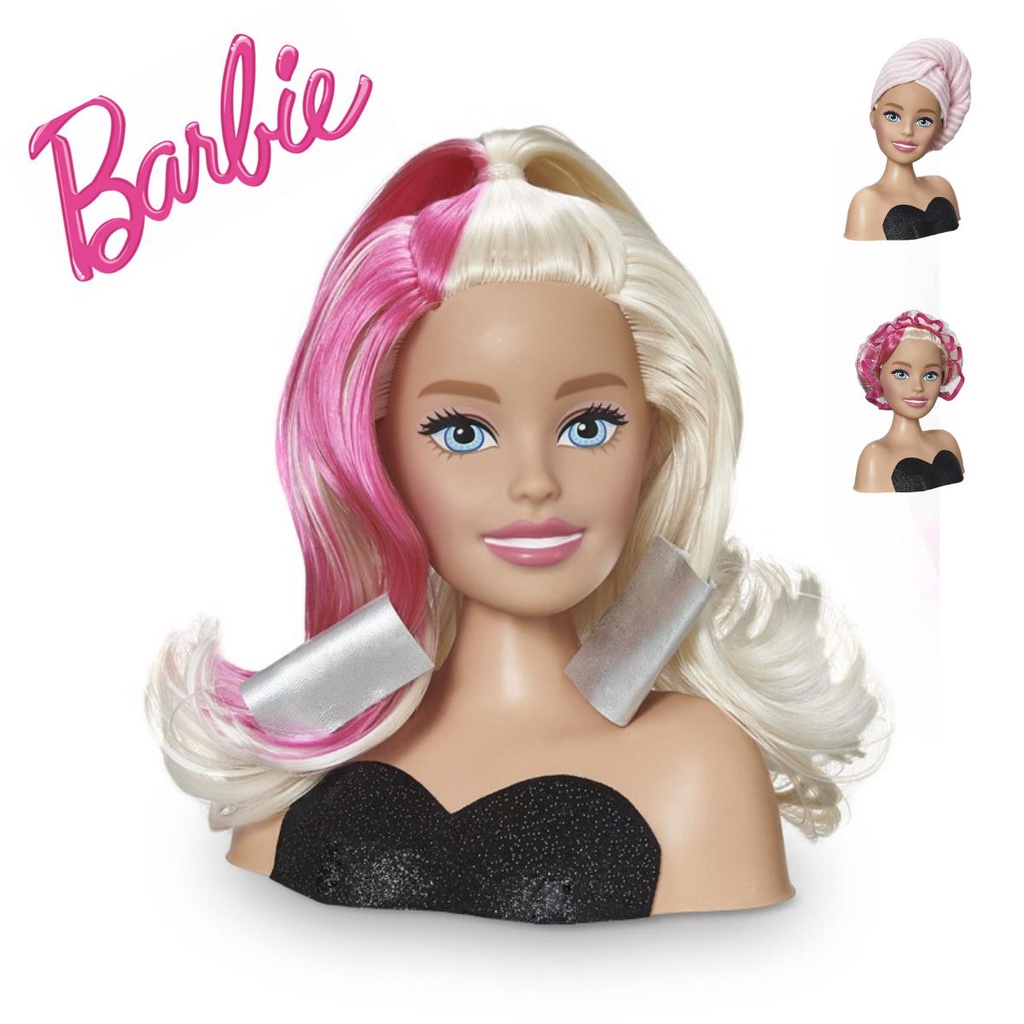 Boneca Barbie Busto - Maquiagem e Cabelo - Pupee - 1265