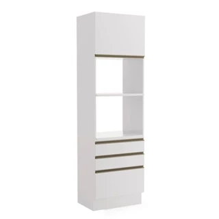 Paneleiro Torre Quente Forno e Microondas 1 Porta 3 Gavetas Maxxi Kappesberg G750-BR 70cm