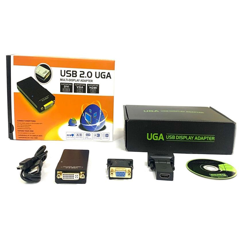 Adaptador Usb 2.0 Uga Multi-display - Rb Tronics Nfe | Shopee Brasil