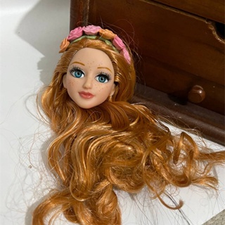 Obobb Rapunzel brinquedos, boneca de maquiagem, brinquedo de vestir, para  presentes, cabeça de boneca para pentear o cabelo