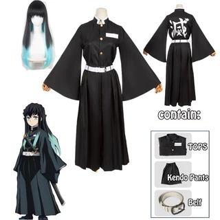 Caçador De Demônios Tokitou Muichirou Cosplay Halloween Anime Kimetsu No Yaiba Traje Para Crianças Presentes Adultos