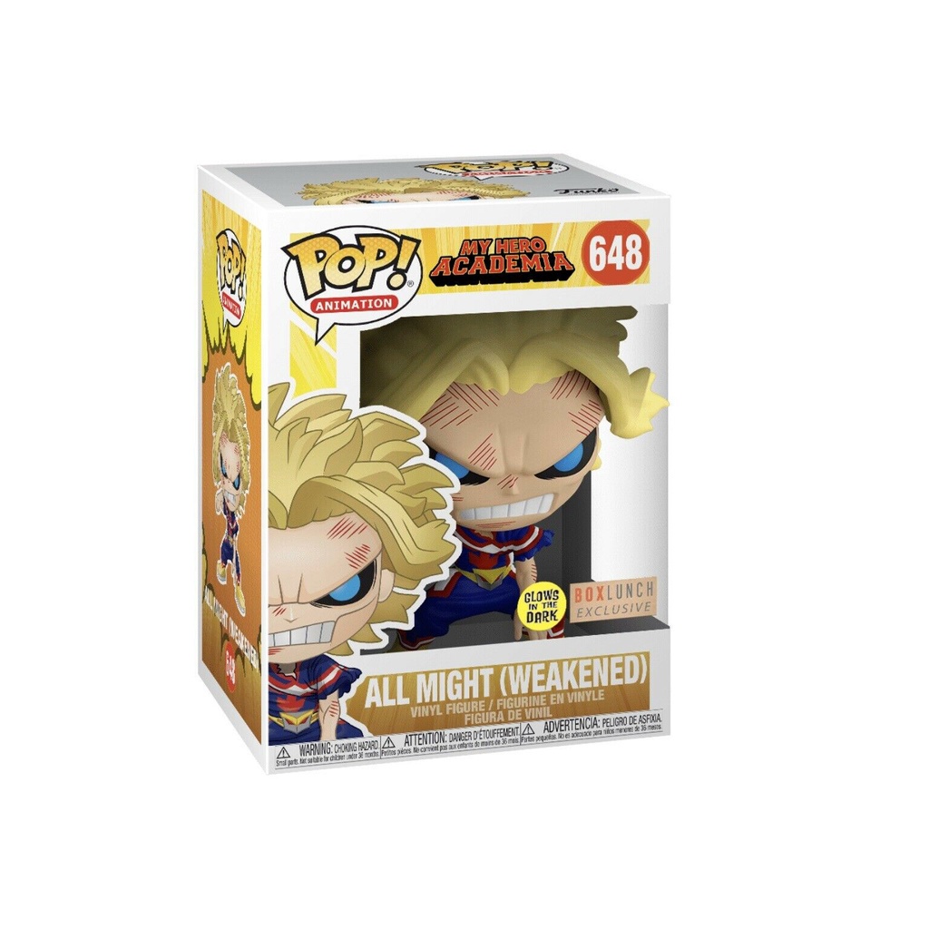 Funko Pop! All Might (Weakened) #648 Box Lunch Glow in the Dark