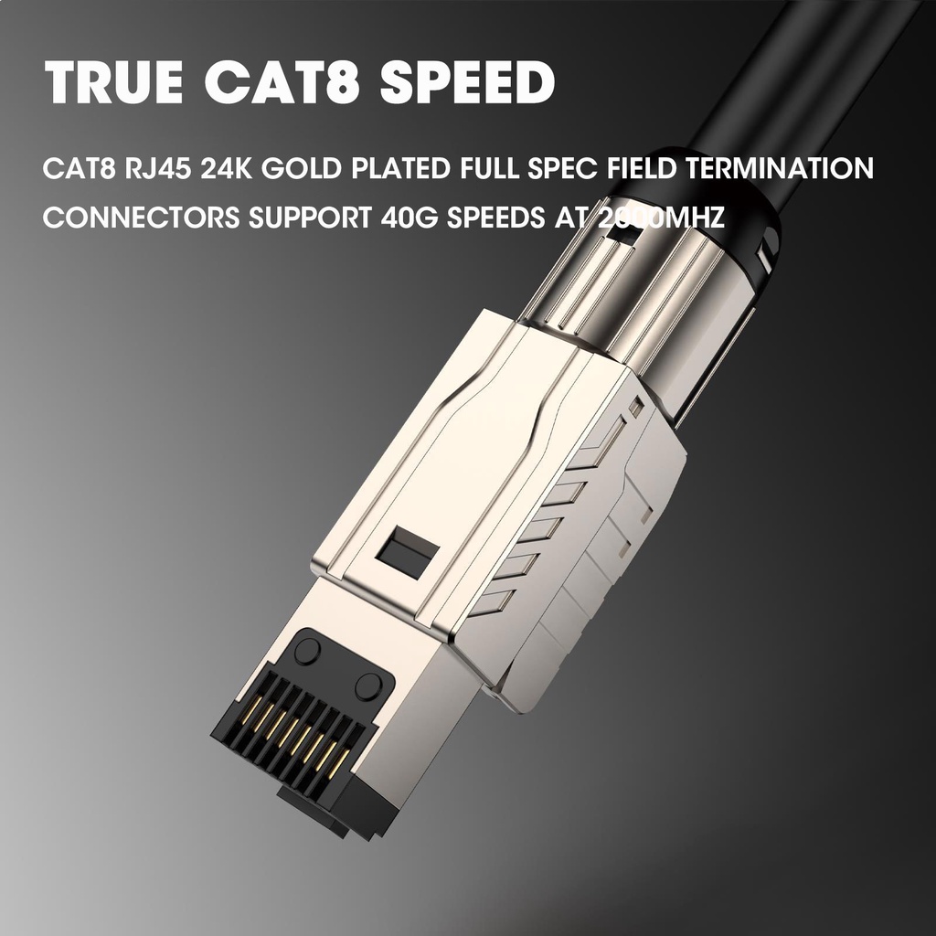 ZoeRax RJ45 Cat8 Cat7 Cat6A Conectores RJ45 Conector De