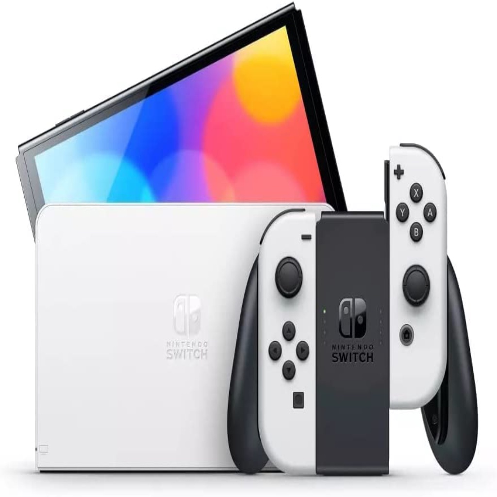 Console Nintendo Switch Oled Branco com JoyCon Nacional Shopee Brasil