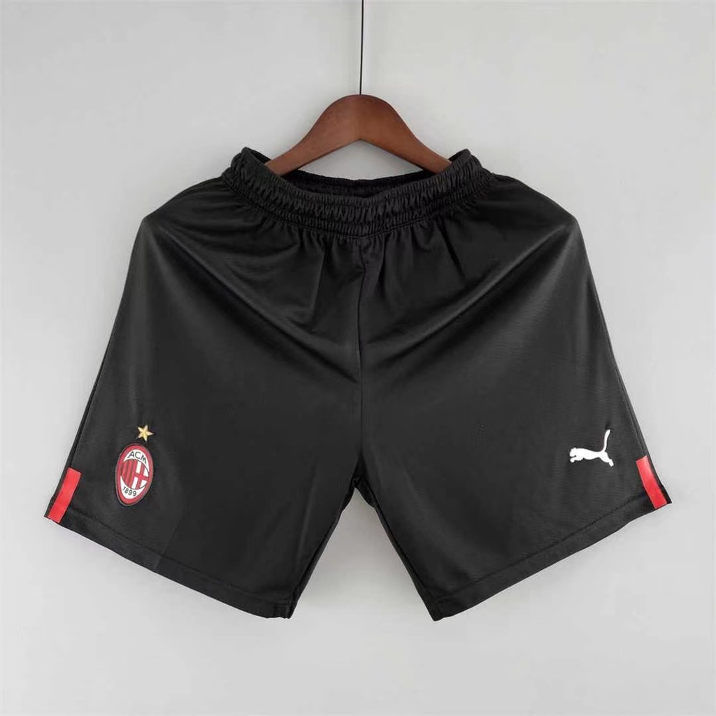 Versão Tailandesa Qualidade 22-23 Game Season AC-Milan Home Ball Pants Calças De Treinamento De Futebol