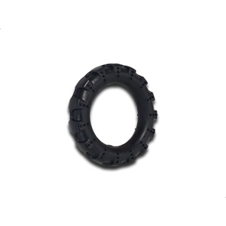 Brinquedo para Cachorro Pneu Pet Maciço Preto Grande 14cm