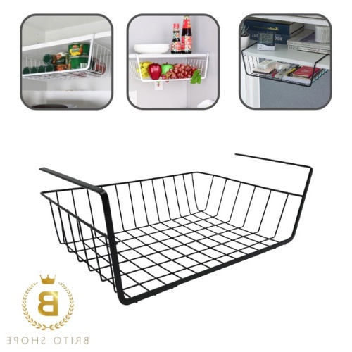 Cesto De Metal Preto Tipo Gaveta Para Organizar Mesa Escrivaninha Armários Guarda-roupa Nicho Aramado