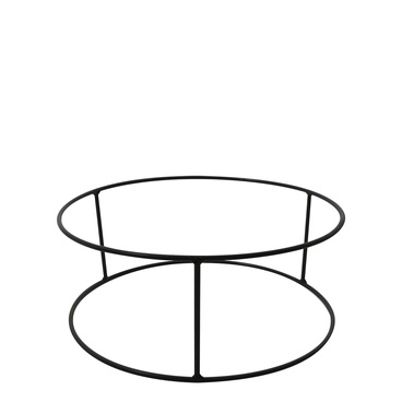 Suporte de Ferro para VASO LOFT Vasart tam 28 x 12 cm cor Grafite