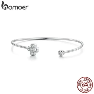 Bamoer S925 Sorte Pulseira De Quatro Folhas Abertura Ajustável Para Mulheres Jóias De Moda O Dia Dos Namorados em Oferta na Shopee