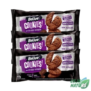 KIT Cookies Sem Açúcar Sem Glúten Sem Lactose 67g - Belive