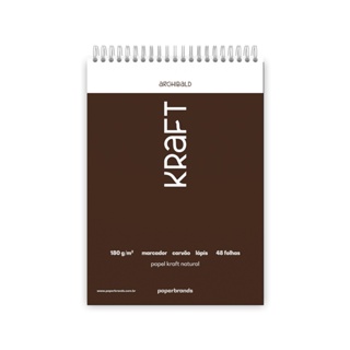 Bloco desenho Kraft 180g c/ 48 folhas