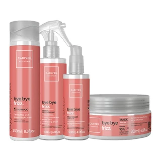 Kit Cadiveu Essentials Bye Bye Frizz - Shampoo e Máscara e 2 Leave-in em Oferta na Shopee