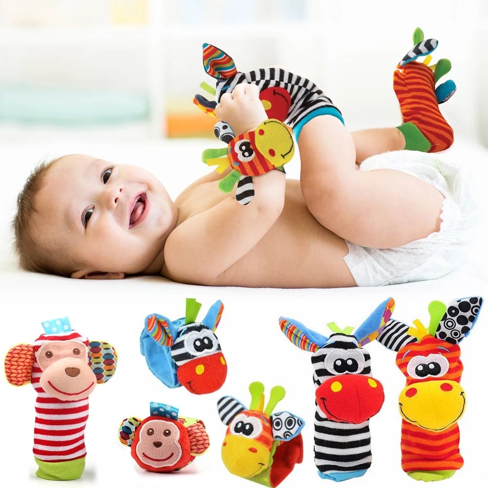 Kit Sozzy Meias E Pulseiras Com Chocalhos (4 Peças) Shopee Brasil