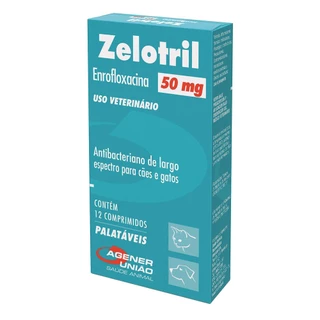 Antibacteriano Zelotril 50mg com 12 Comprimidos em Oferta na Shopee