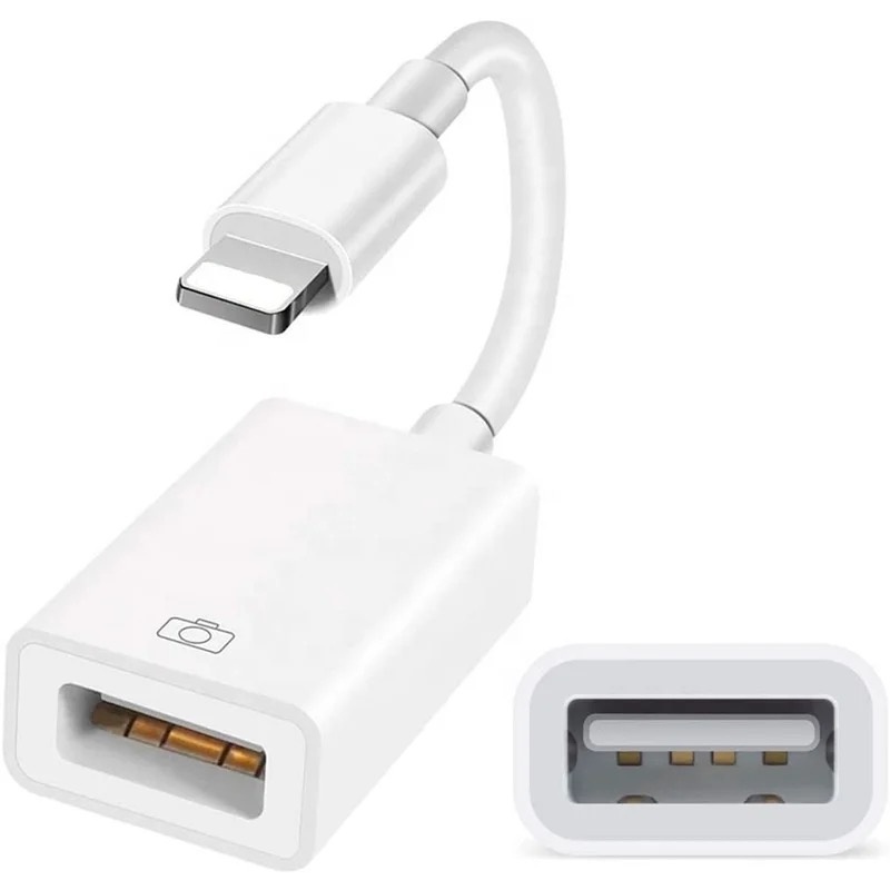 Cabo Otg Usb Compatível com iPhone E iPad Pendrive | Shopee Brasil