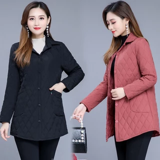 Outono-Inverno Casaco Quente E Fino Acolchoado De Manga Comprida Parkas Mãe Algodão em Promoção na Shopee Outono-Inverno Casaco Quente E Fino Acolchoado De Manga Comprida Parkas Mãe Algodão