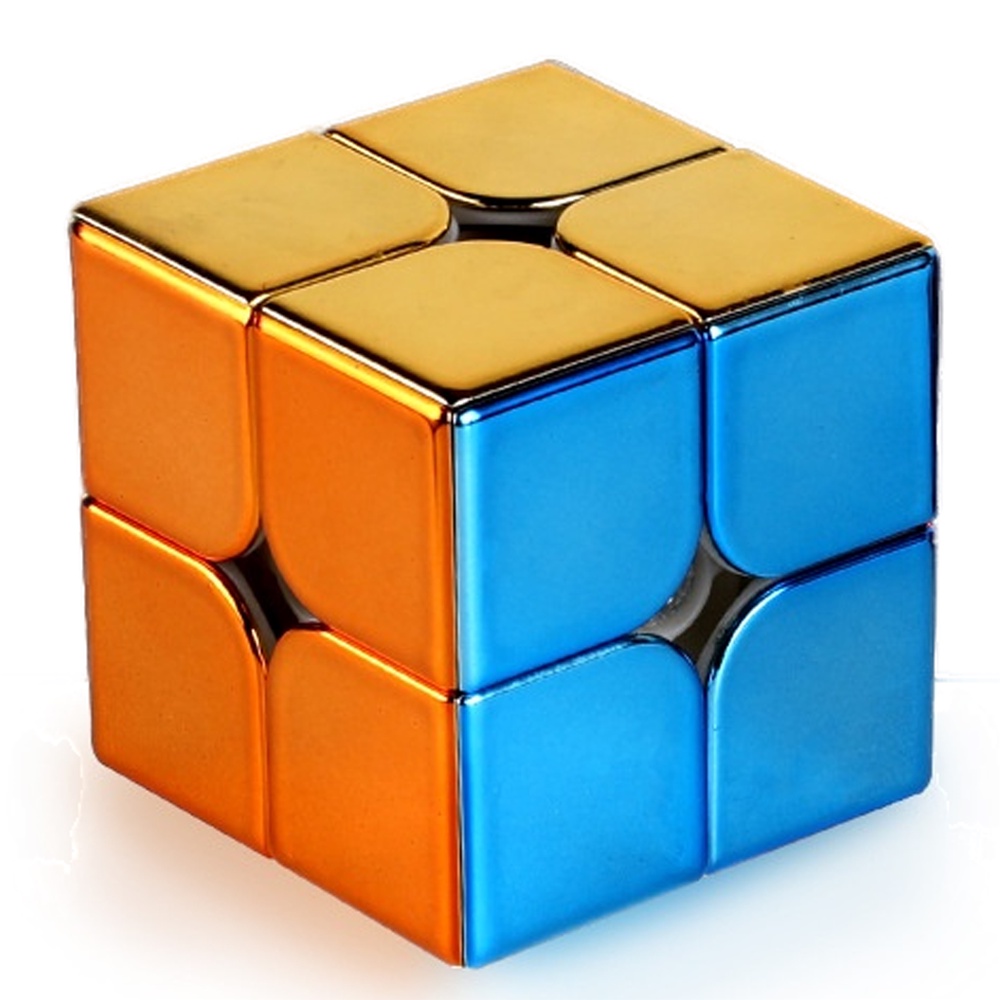 Cubo Mágico Metallic 2x2 Magnético Plating Type Stickerless