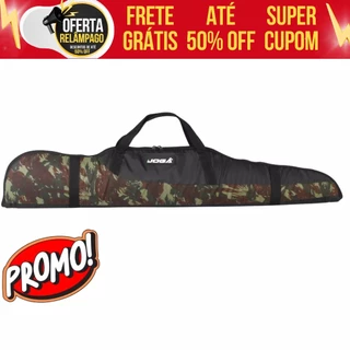Capa De Carabina Jogá Protetora Almofadada Preta Verde Camuflada Vários Tamanhos