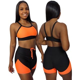 Conjunto Fitness Short e Top Cós Alto Preto - QQISSO MODAS